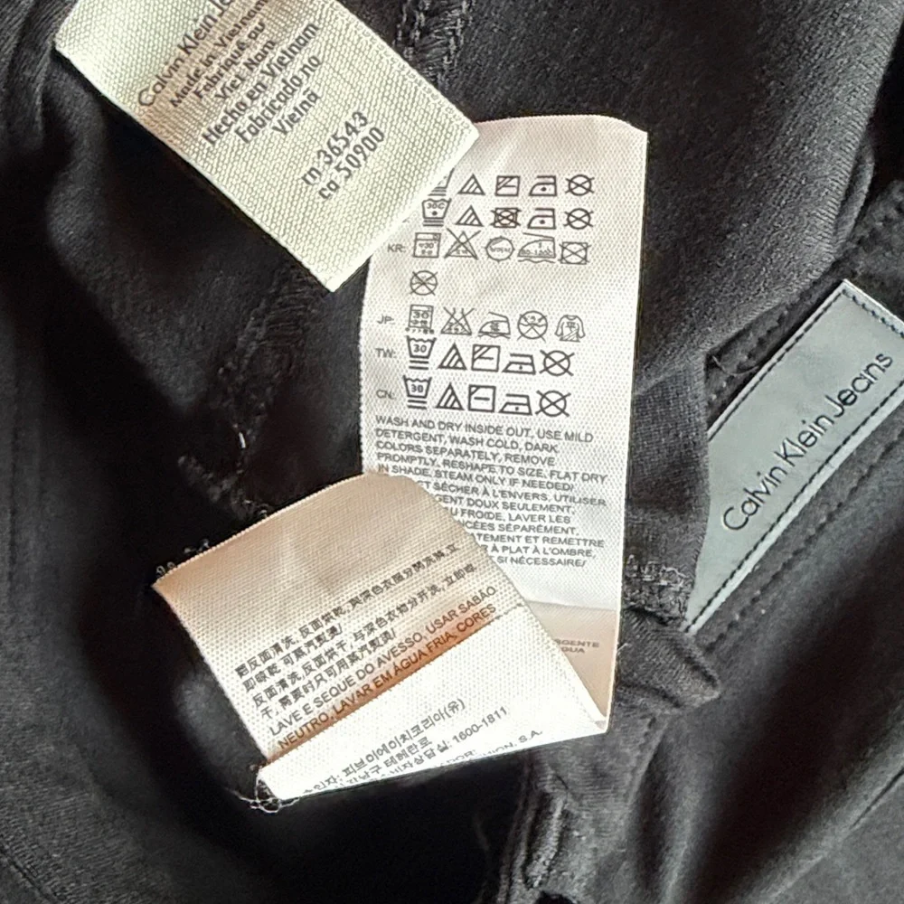 NWOT Calvin Klein Jeggings Black Sz 8 (M16) - Picture 8 of 8